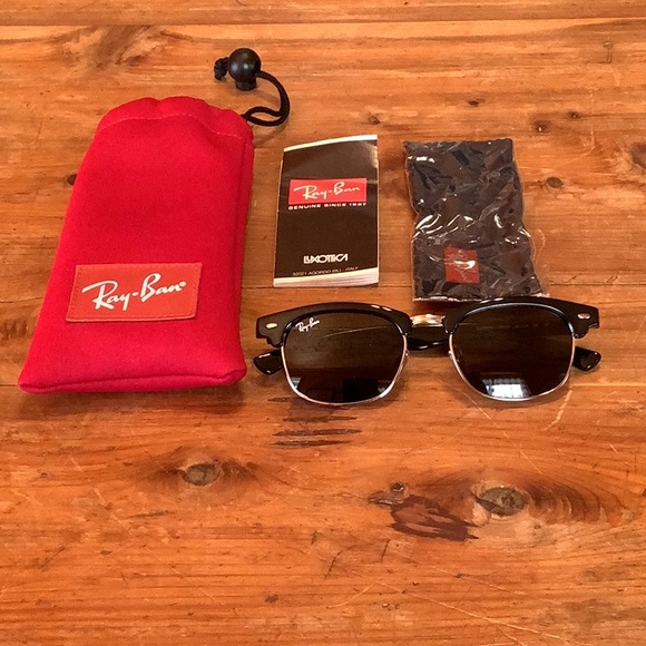 Ray-Ban Kids RJ9050S Clubmaster Black Sunglasses - Picture 1 of 6